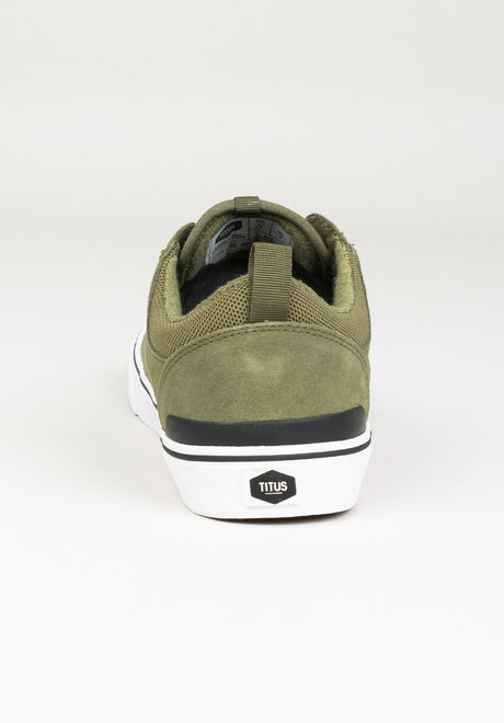 Manx oliveoil-white Seitenansicht