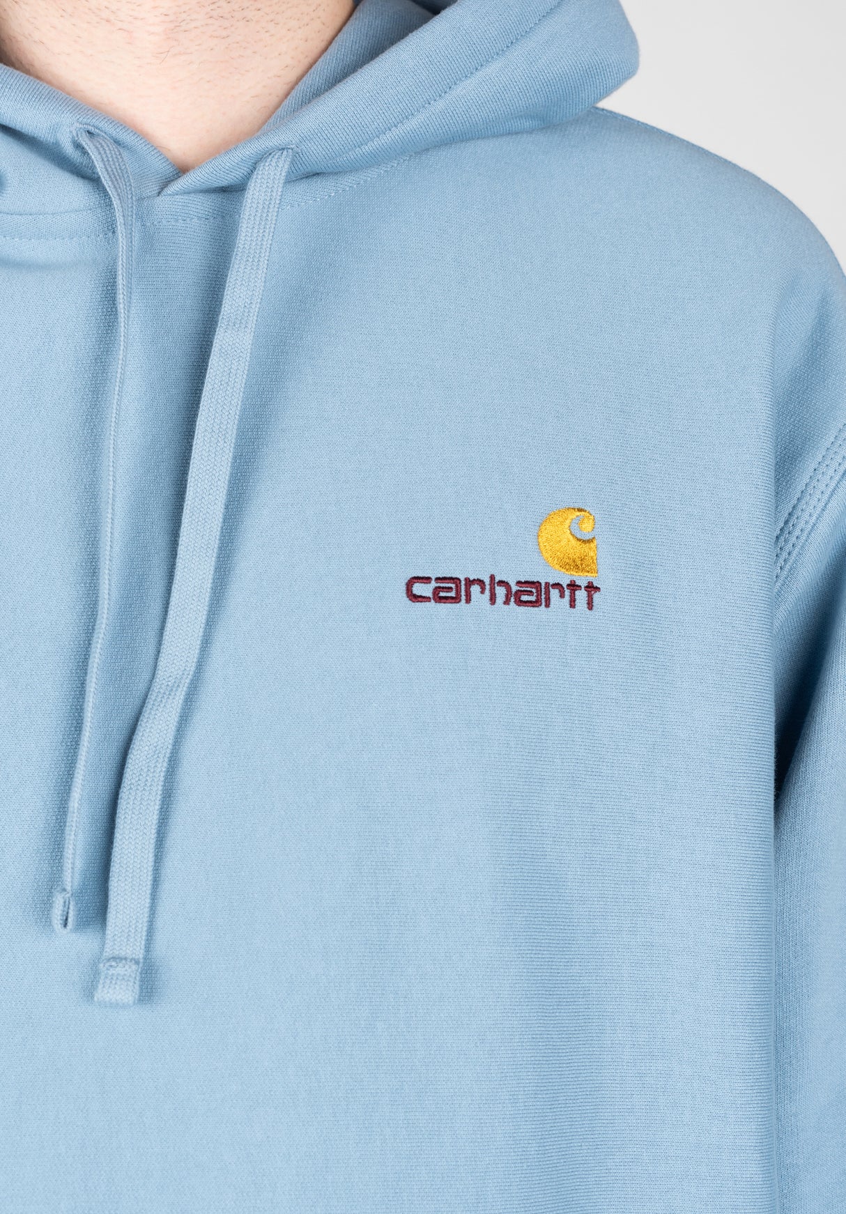 Hooded American Script frostedblue Rückenansicht