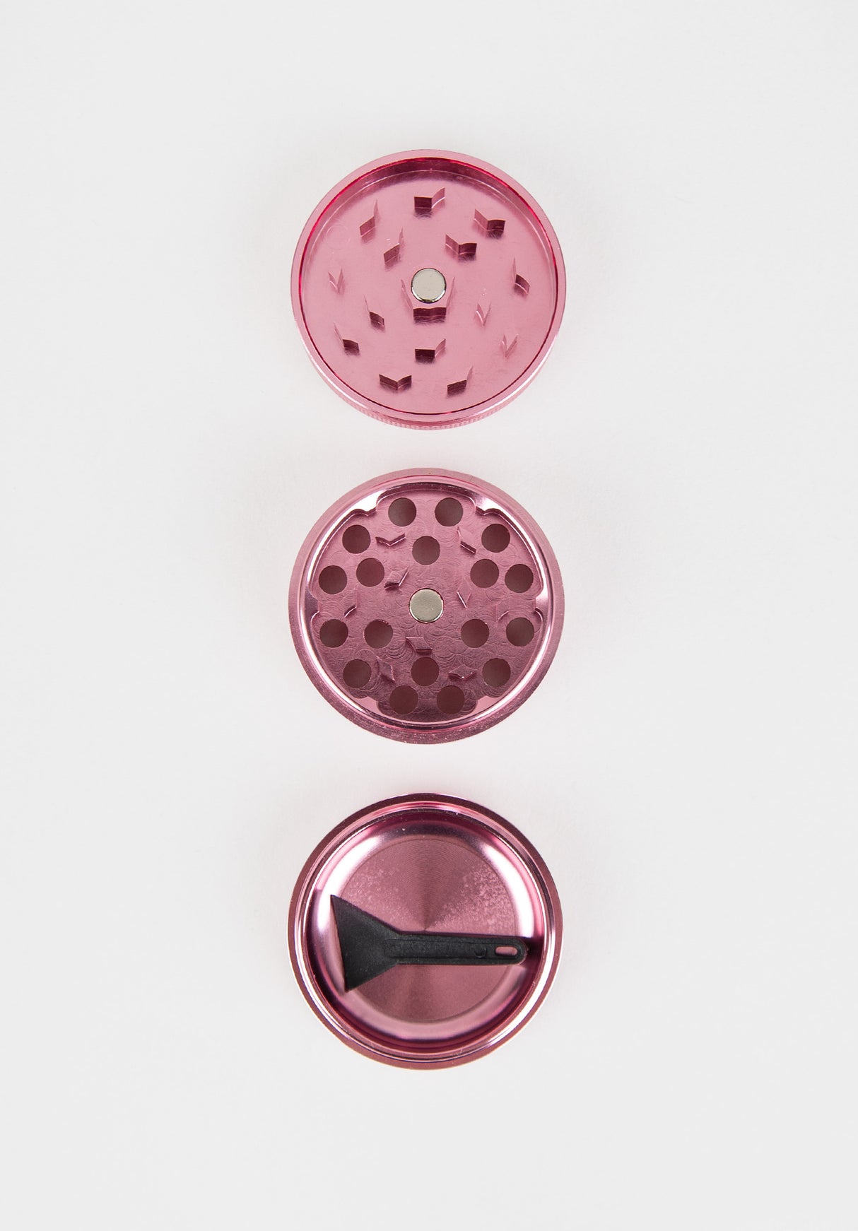 Spiro Pocket Metal 3 Parts Mini Grinder pink Closeup2
