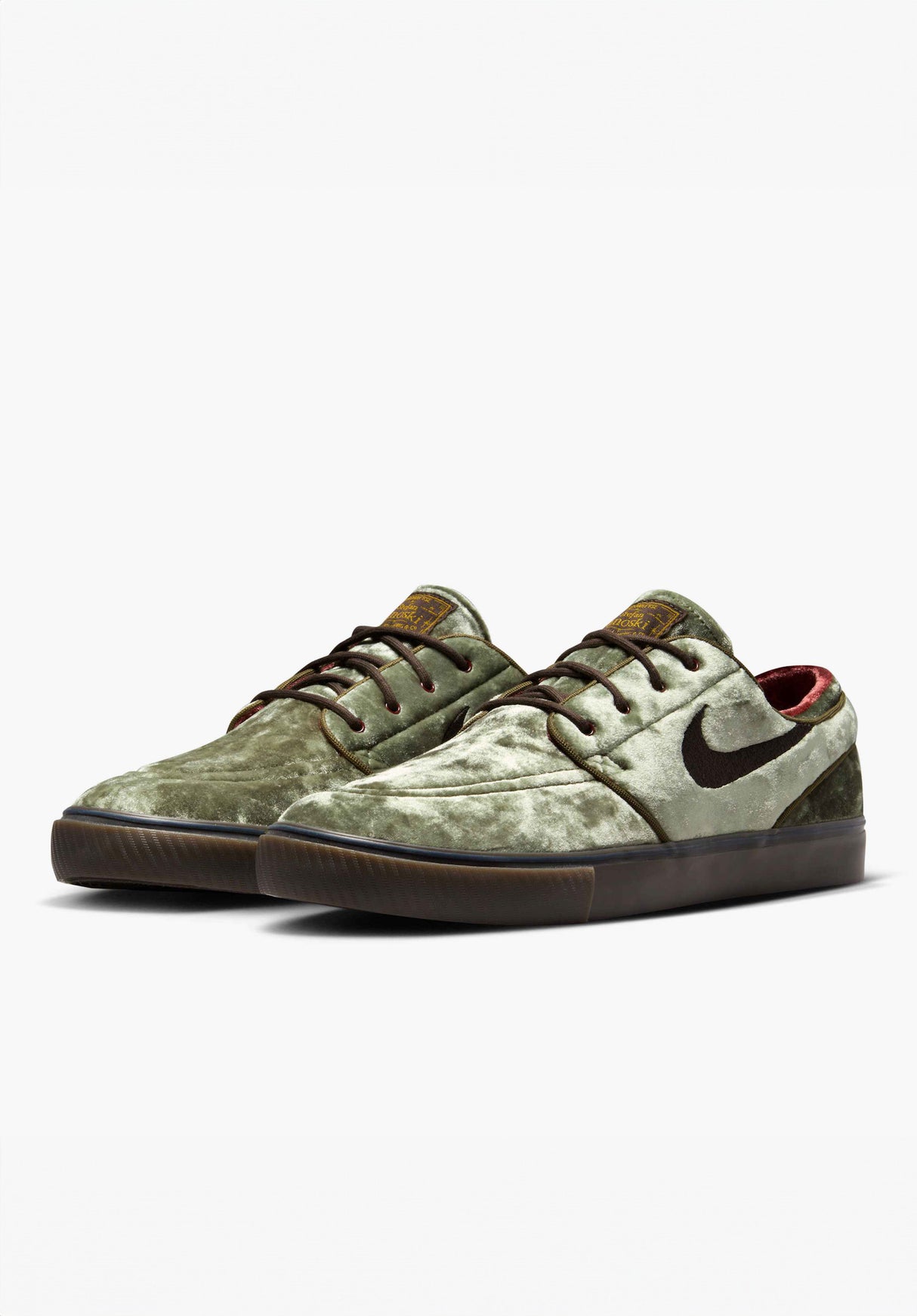 Zoom Janoski OG+ SE mediumolive-velvetbrown-baroquebrown Rueckenansicht