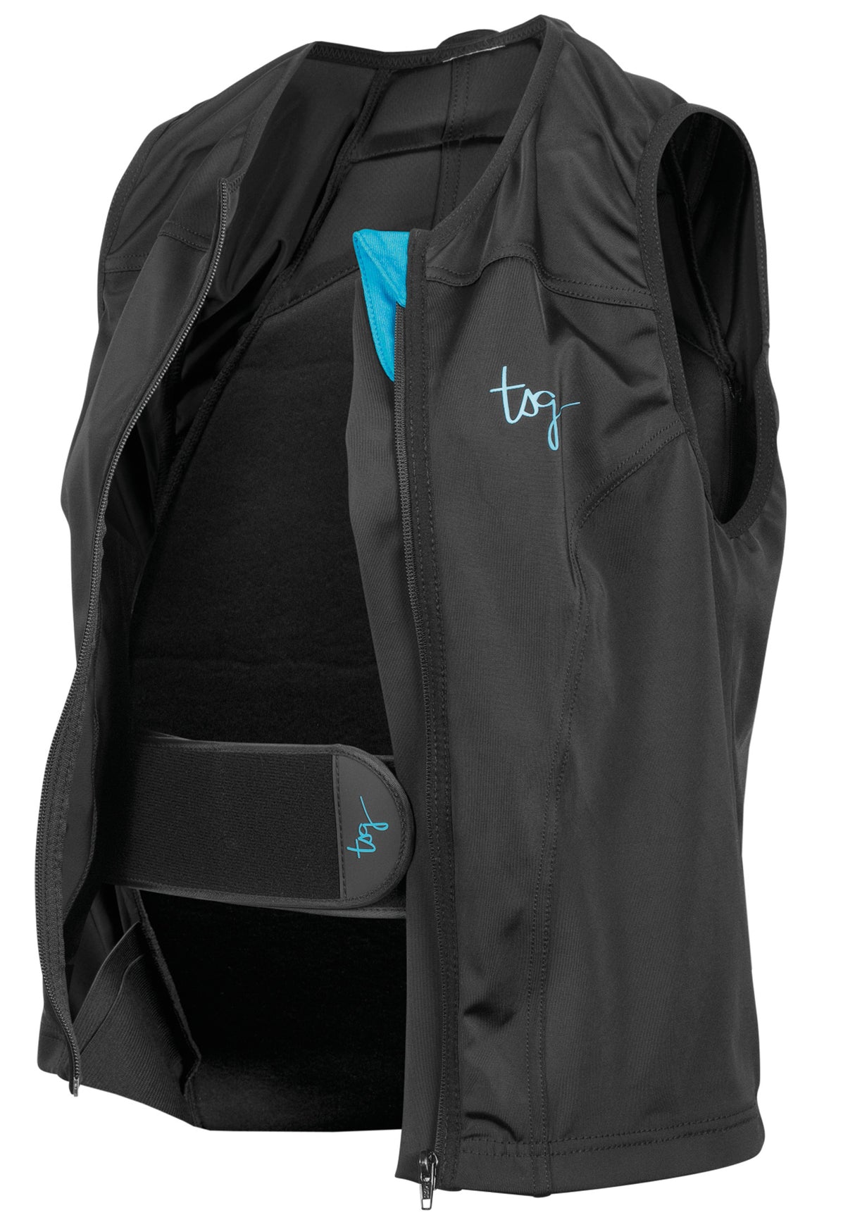 Backbone Vest WMN A black-blue Close-Up1