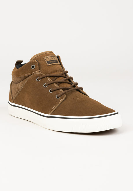 Hudson Mid coffee-cord-white Vorderansicht