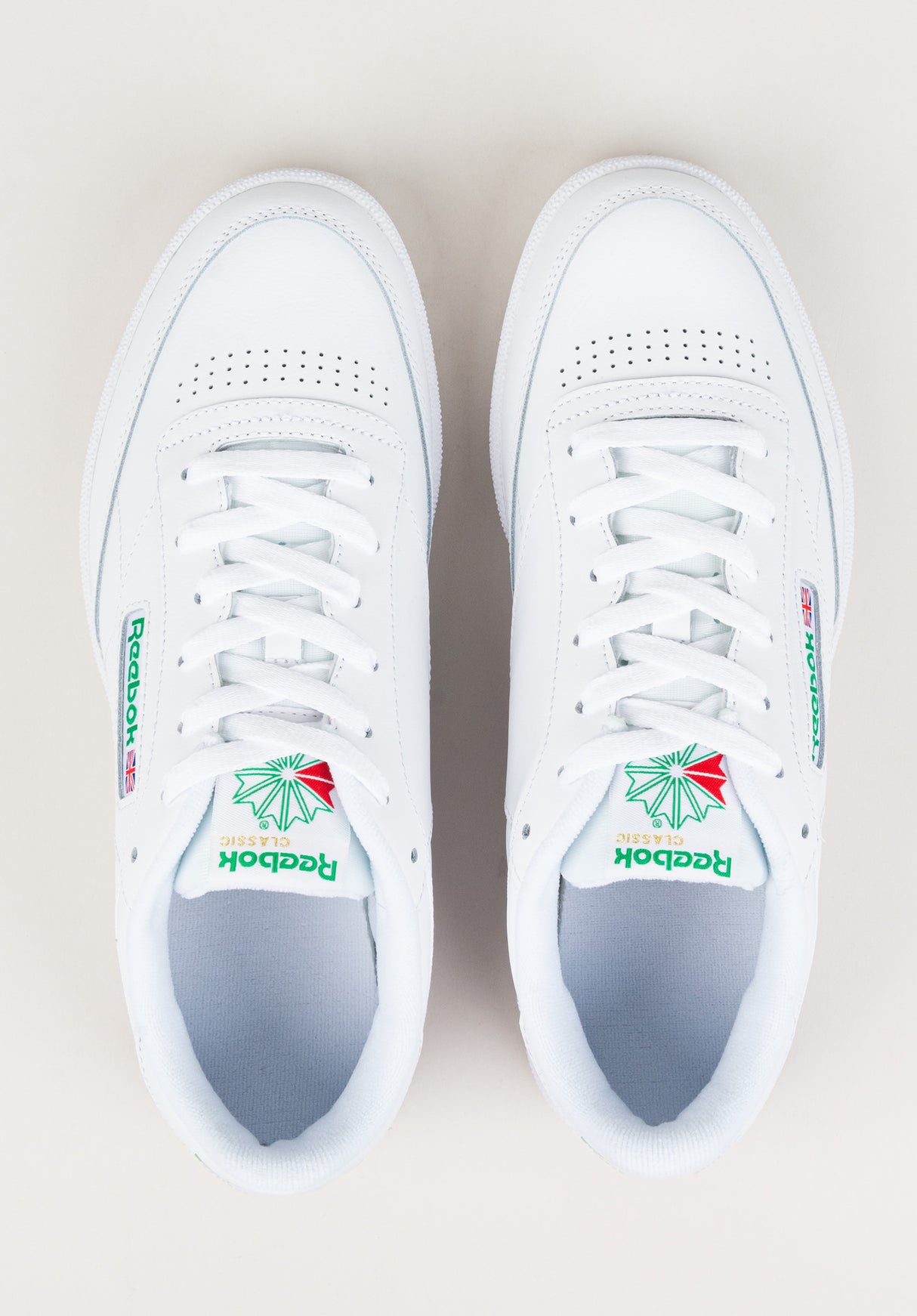 Club C 85 white-green Seitenansicht