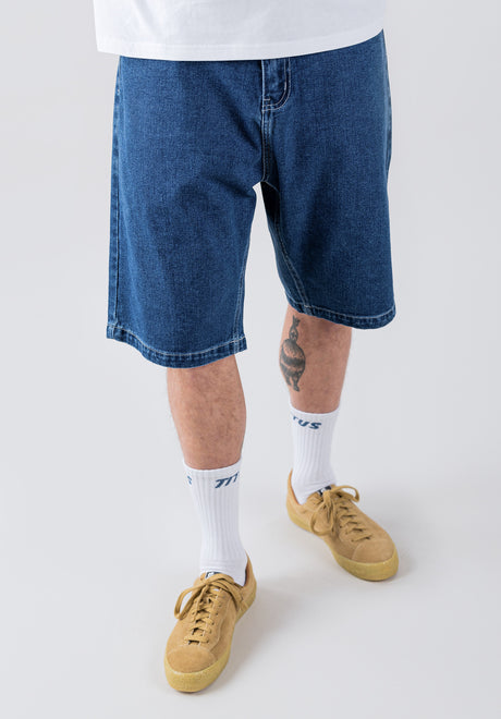 Boogy Short bluedenim Rückenansicht