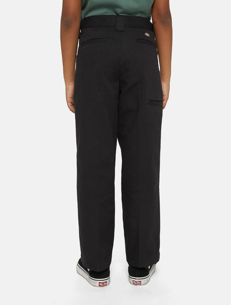 Dickies Double Knee Work Pant Youth Chino- / Stoffhose black – Rückenansicht