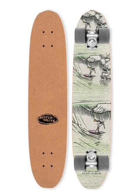The Heated Wheel Bio Surf Cork Top Polarizer Cruiser-Komplett multicolored – Vorderansicht