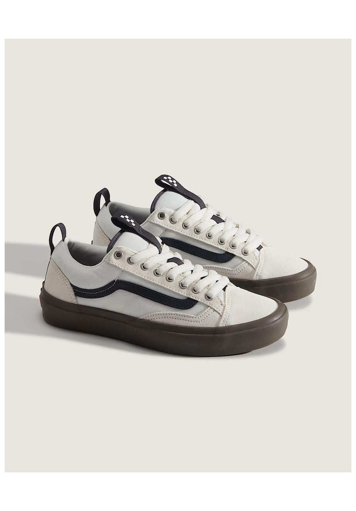 Vans Skate Old Skool 36 + Schuhe Jungs marshmallow-gum – Rückenansicht