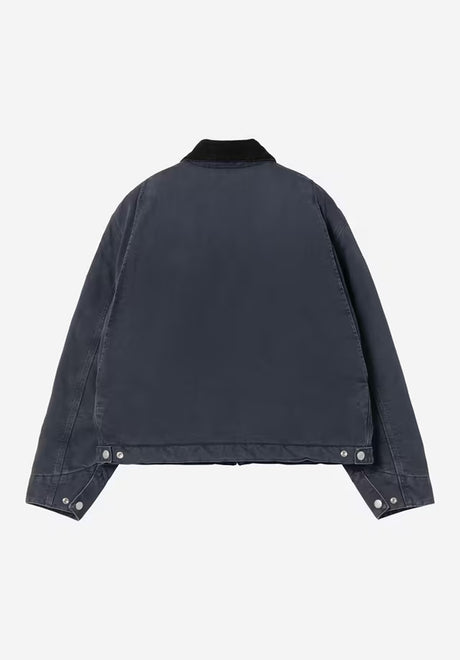 Carhartt WIP W' OG Detroit Winterjacke darknavy-blackstonecanvas – Rückenansicht