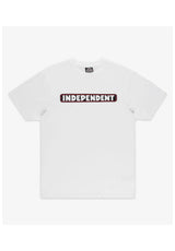 Independent Bar Logo heavyweight T-Shirt white – Vorderansicht