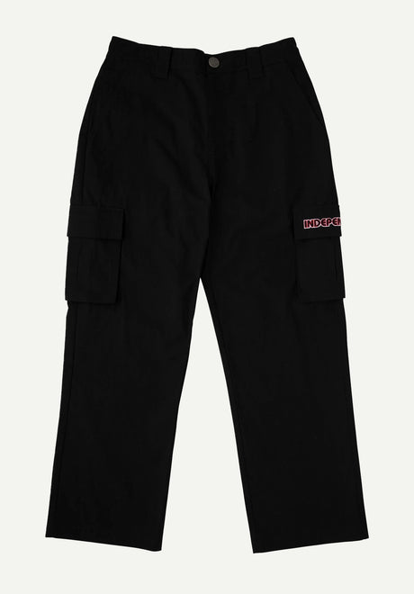 Independent Groundwork Cargo Pant Cargohose black – Vorderansicht