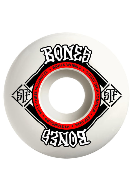 Bones Wheels STF 103A V1 Standard Rolle offwhite – Vorderansicht