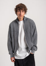 TITUS Matthew Strickjacke greyblue – Rückenansicht