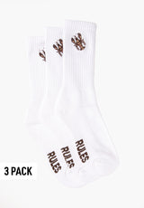 Rules Lobster 3 Pack Socken white – Vorderansicht