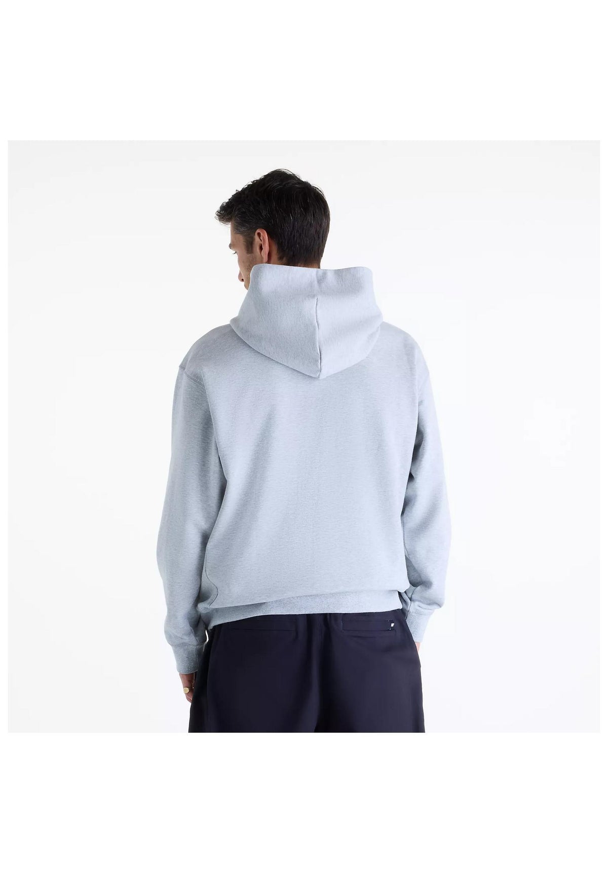 New Balance Numeric French Terry Small Logo Hoodie athleticgrey – Rückenansicht