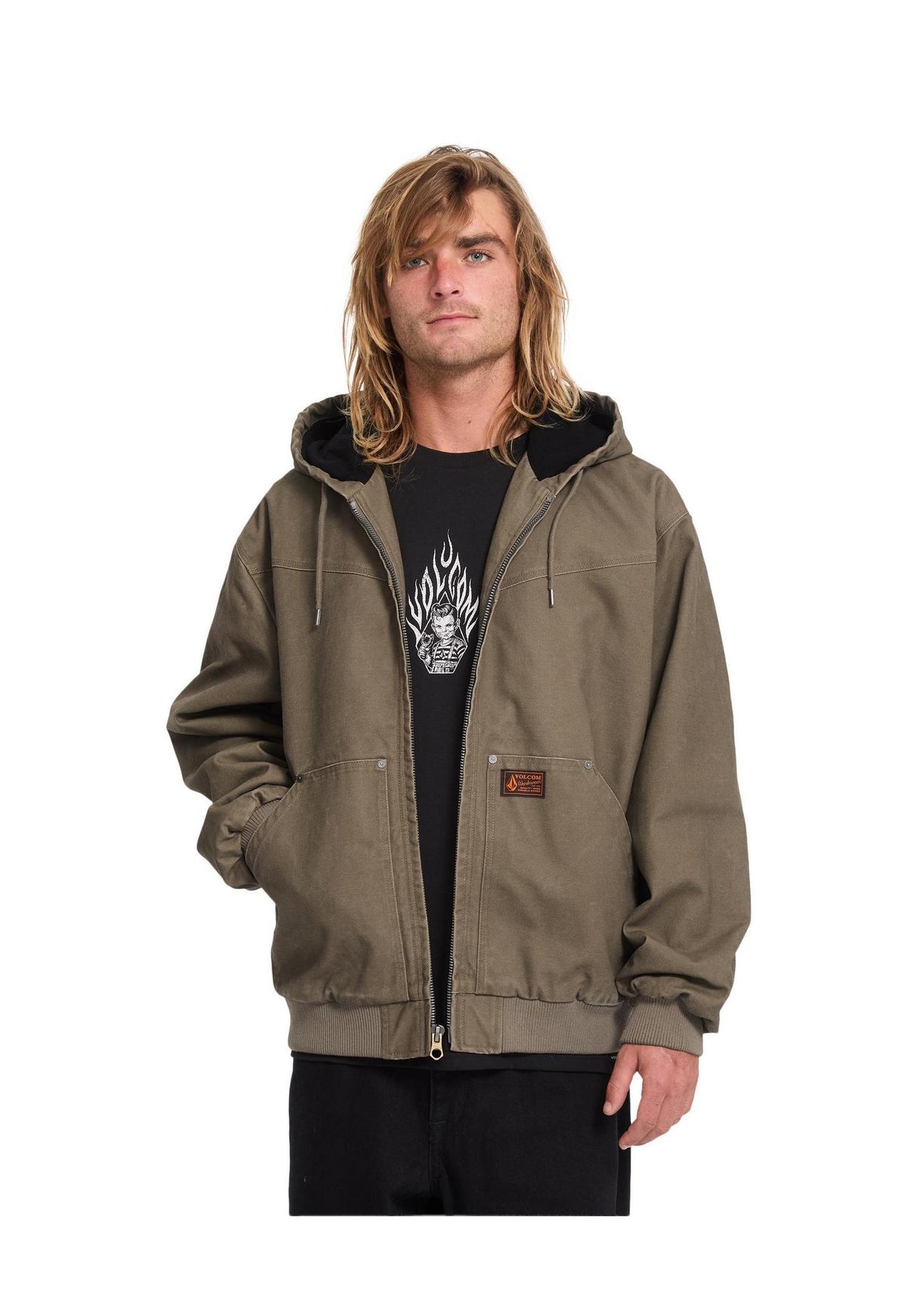 Volcom Hamilstorm Winterjacke earth – Detailansicht 1