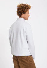 Volcom Single Stone Quarter Zip Sweatshirt boneheather – Rückenansicht
