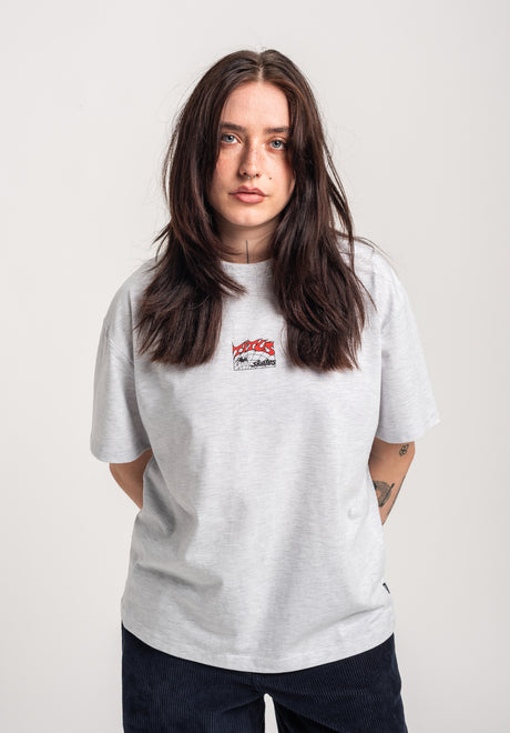 TITUS W Heritage T-Shirt lightheathergrey – Rückenansicht