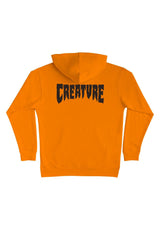 Creature Mono Heavyweight Hoodie safetyorange – Rückenansicht