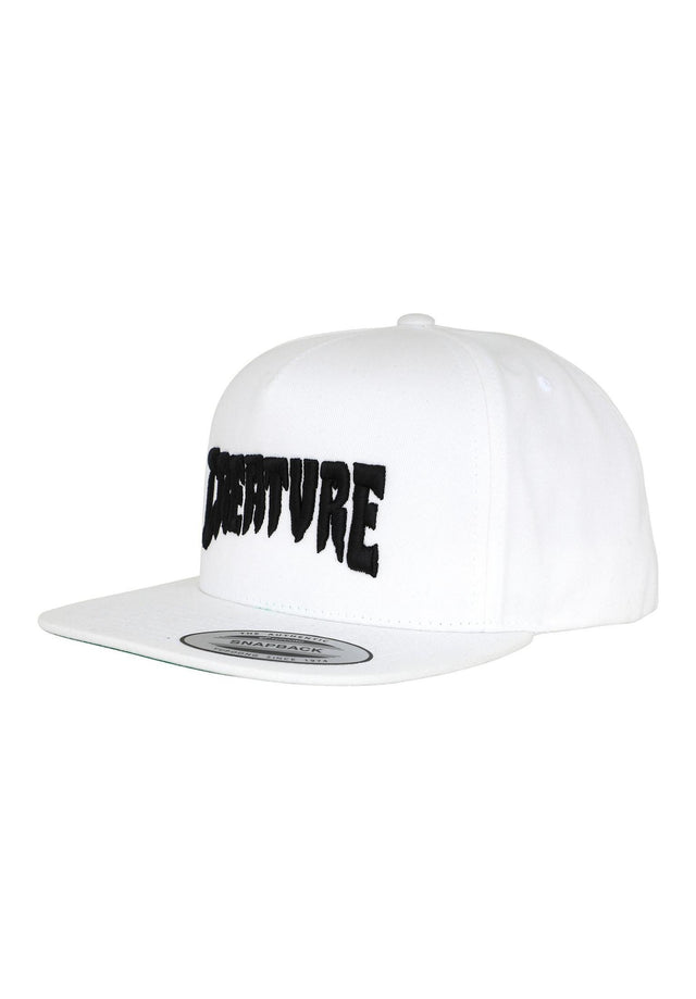 Mono Logo 5-Panel Structured Snapback white Vorderansicht