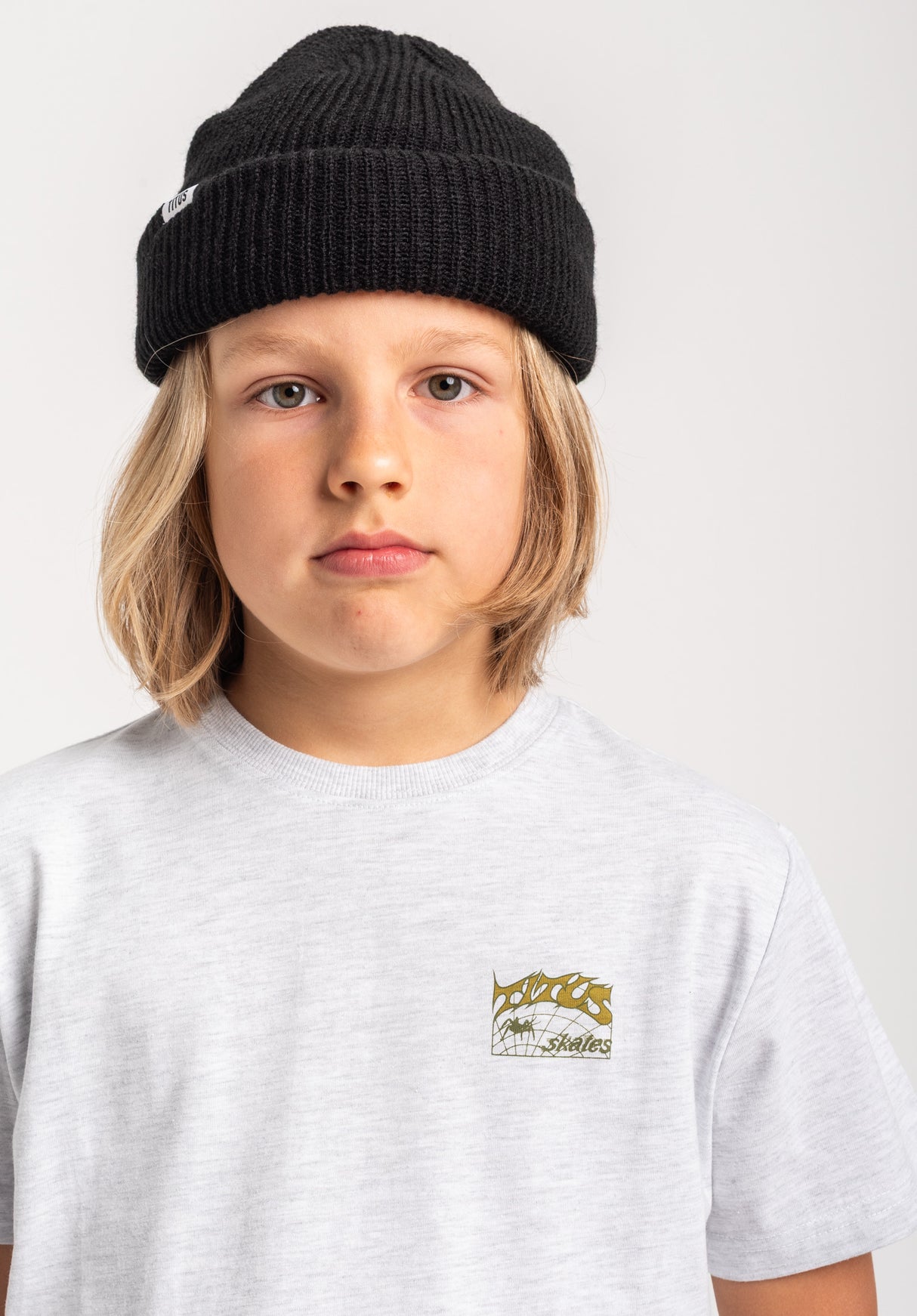 TITUS Heritage Classic Kids T-Shirt lightheathergrey – Detailansicht 1