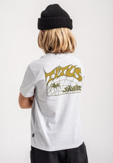TITUS Heritage Classic Kids T-Shirt lightheathergrey – Rückenansicht
