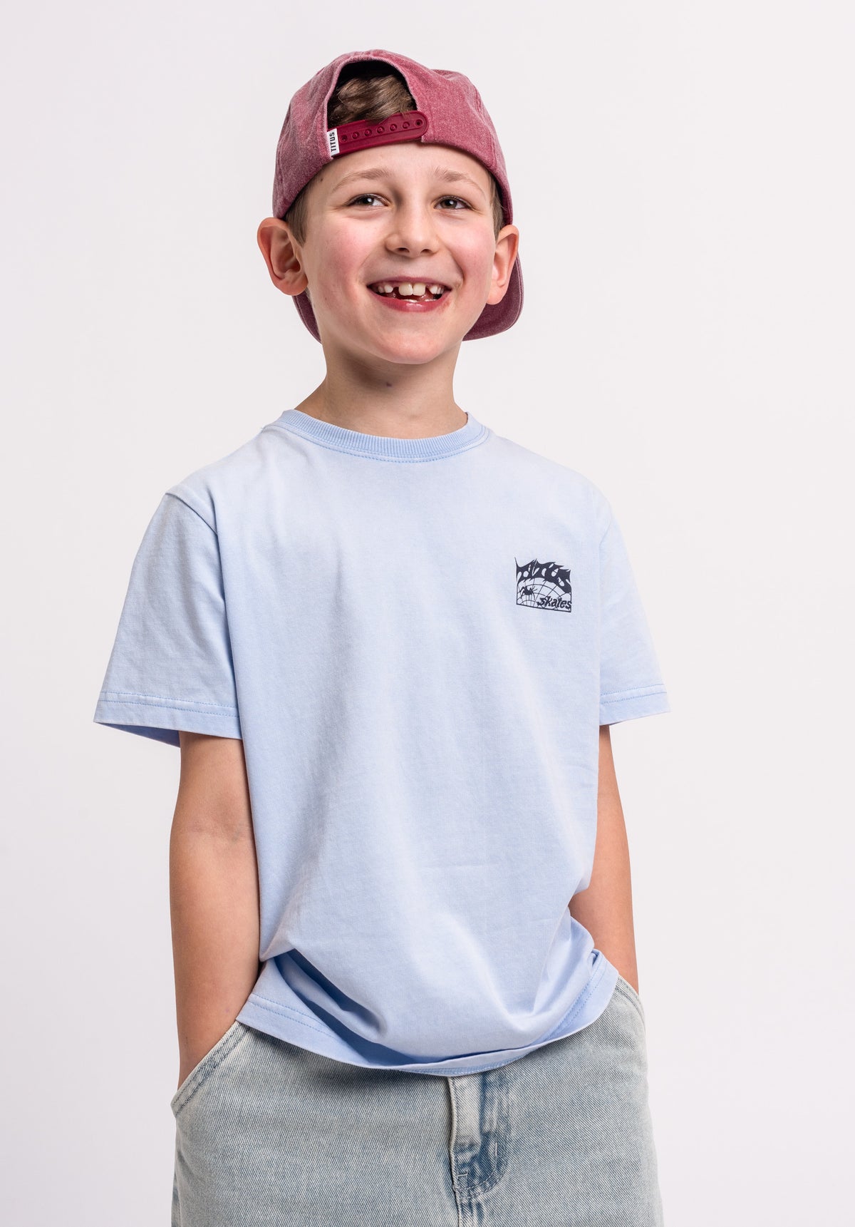 TITUS Heritage Clean Kids T-Shirt  heavenbluefaded – Detailansicht 1