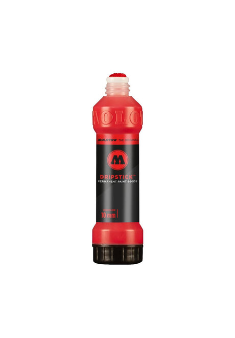 Molotow Dripstick Permanent Paint 860 DS Marker 10mm Sprühdose verkehrsrot – Vorderansicht