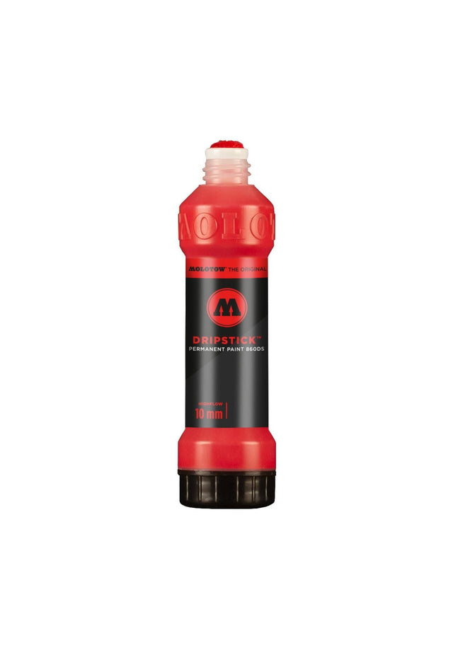Dripstick Permanent Paint 860 DS Marker 10mm verkehrsrot Vorderansicht