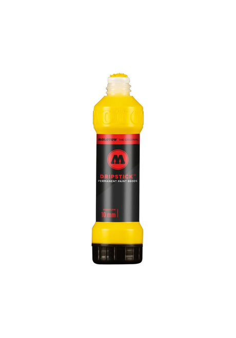Molotow Dripstick Permanent Paint 860 DS Marker 10mm Sprühdose zinkgelb – Vorderansicht