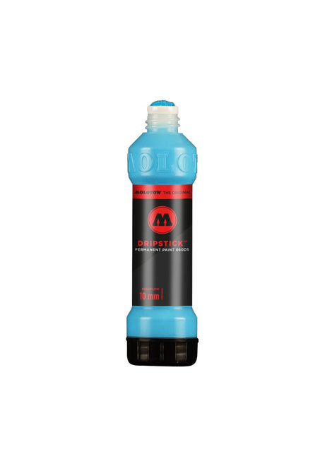 Molotow Dripstick Permanent Paint 860 DS Marker 10mm Sprühdose schaockblau-mittel – Vorderansicht
