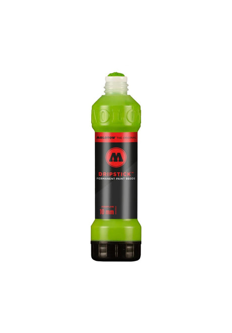 Molotow Dripstick Permanent Paint 860 DS Marker 10mm Sprühdose cremegruen – Vorderansicht