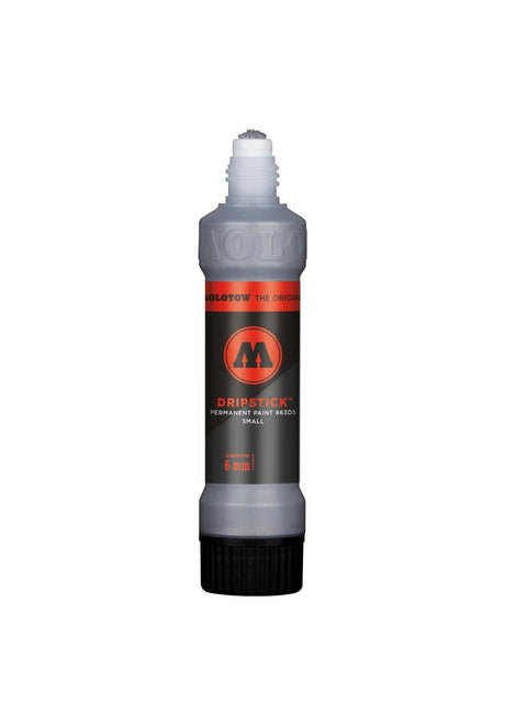 Molotow Dripstick Permanent Paint 863 DS Marker 6mm Sprühdose metalliccrome – Vorderansicht