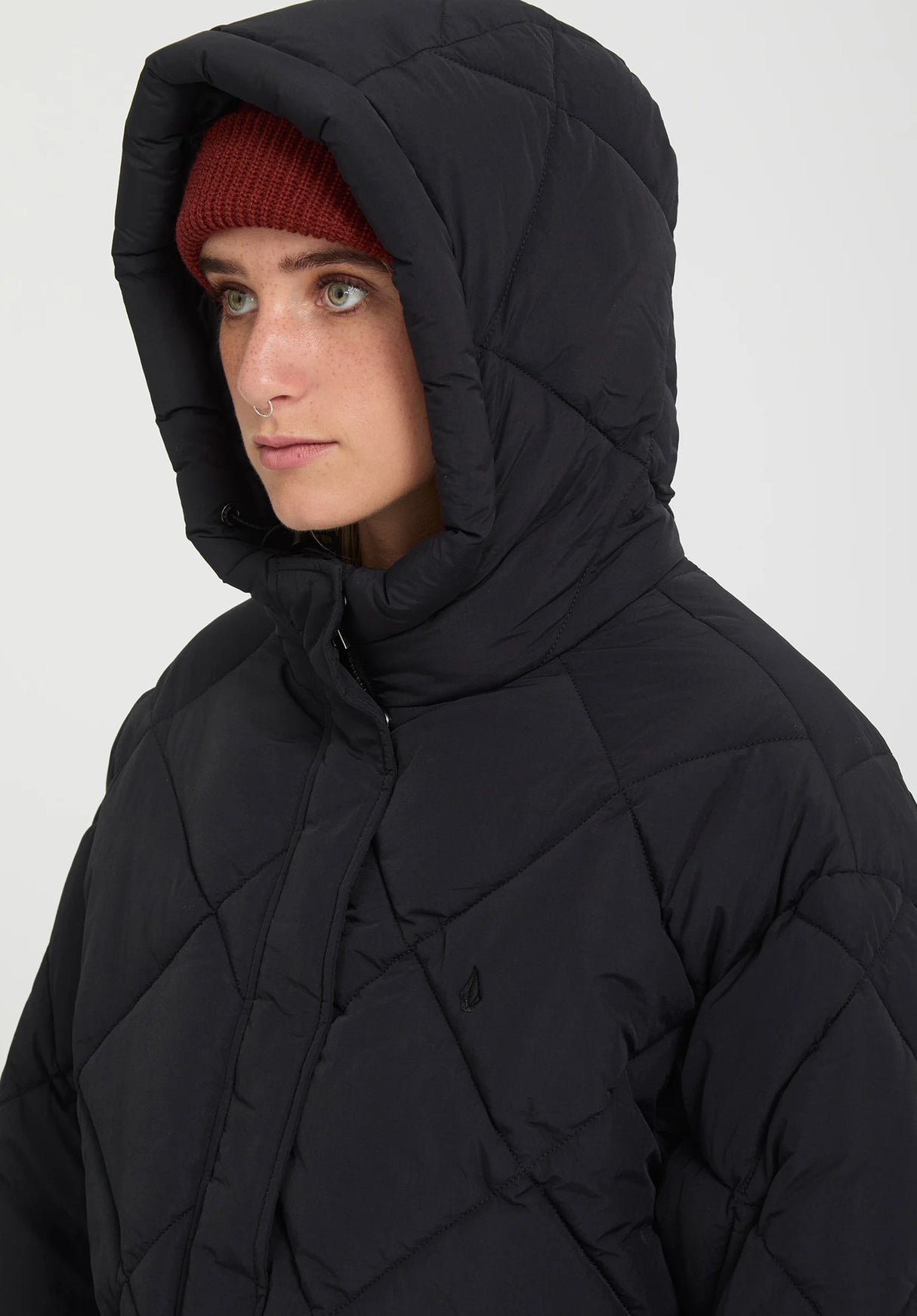 Volcom Out Of Boxy Puff Winterjacke black – Detailansicht 2