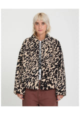 Volcom Wylding Out Sherpa Übergangsjacke animalprint – Vorderansicht