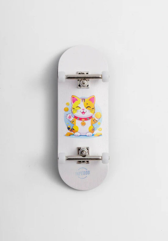 Lucky Cat 5-Ply Wooden Fingerboard Gen3 white Vorderansicht