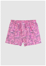 Lousy Livin Greater Flamingos Boxershorts pink – Vorderansicht