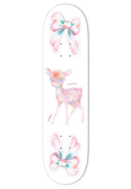 April Skateboards Leal Bows Deck white – Vorderansicht