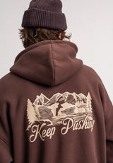 TITUS Nika Hoodie darkbrown – Detailansicht 1
