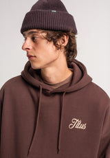 TITUS Nika Hoodie darkbrown – Detailansicht 2