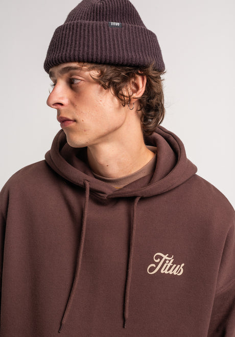 TITUS Nika Hoodie darkbrown – Detailansicht 2