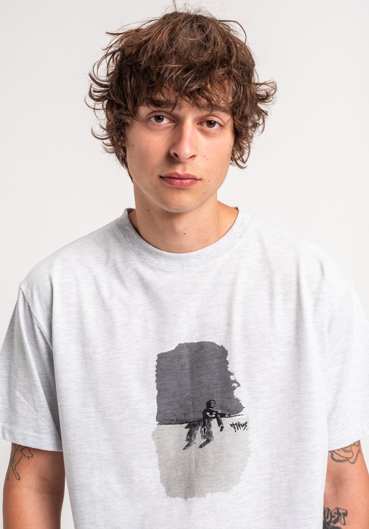 TITUS Vael T-Shirt lightheathergrey – Rückenansicht