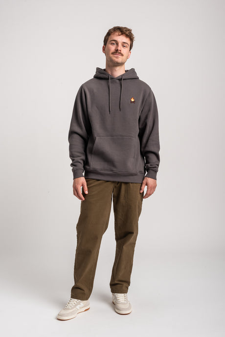 Rules Bonfire Hoodie leadgrey – Detailansicht 2