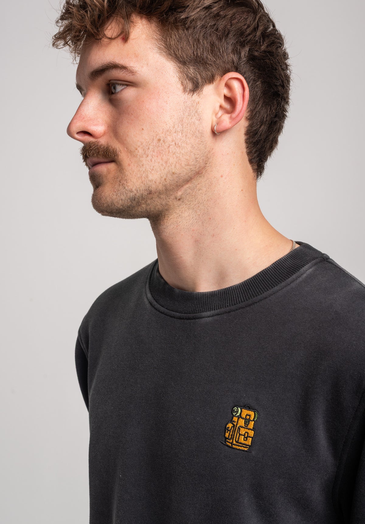 Rules Hiking Pack Sweatshirt blackfaded – Detailansicht 1