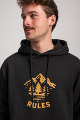 Rules Pine Trees Hoodie black – Detailansicht 1