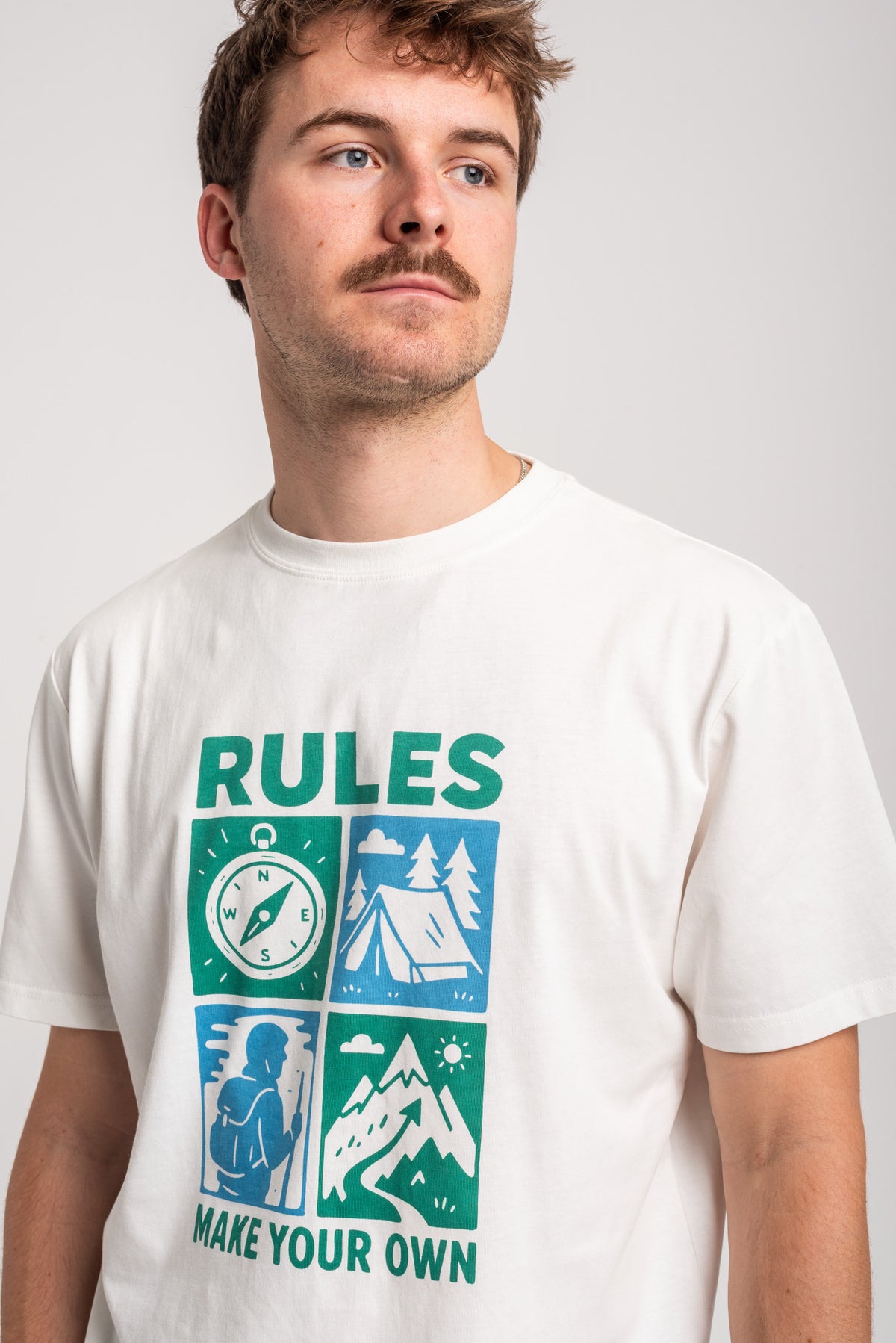 Rules Kael T-Shirt offwhite – Detailansicht 1