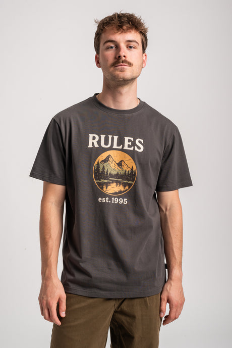 Rules Neleo T-Shirt leadgrey – Vorderansicht