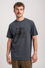 Rules Float Mode T-Shirt fogbluemottled – Vorderansicht