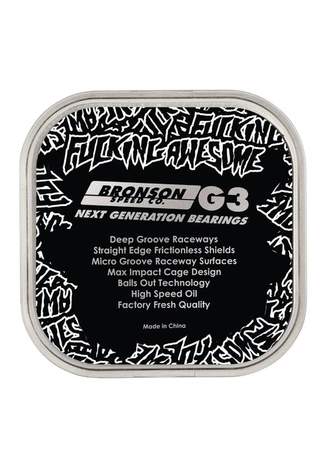 Bronson Speed Co. FA G3 Kugellager black – Rückenansicht