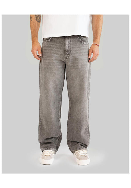 Homeboy X-tra Baggy Dye Denim Jeans khaki – Vorderansicht