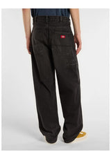 Dickies 958 Baggy Tapered Work Jeans blackwashfaded – Rückenansicht